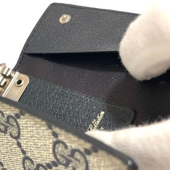 Vintage GUCCI Navy Blue Series 6-Keyring Mini-Wallet Holder with ORIGINAL TAG 😍 - Picture 7 of 11